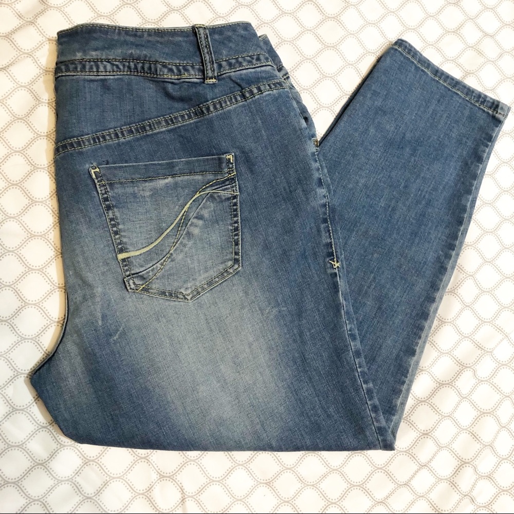 Lane Bryant Genius fit ankle jeans EUC